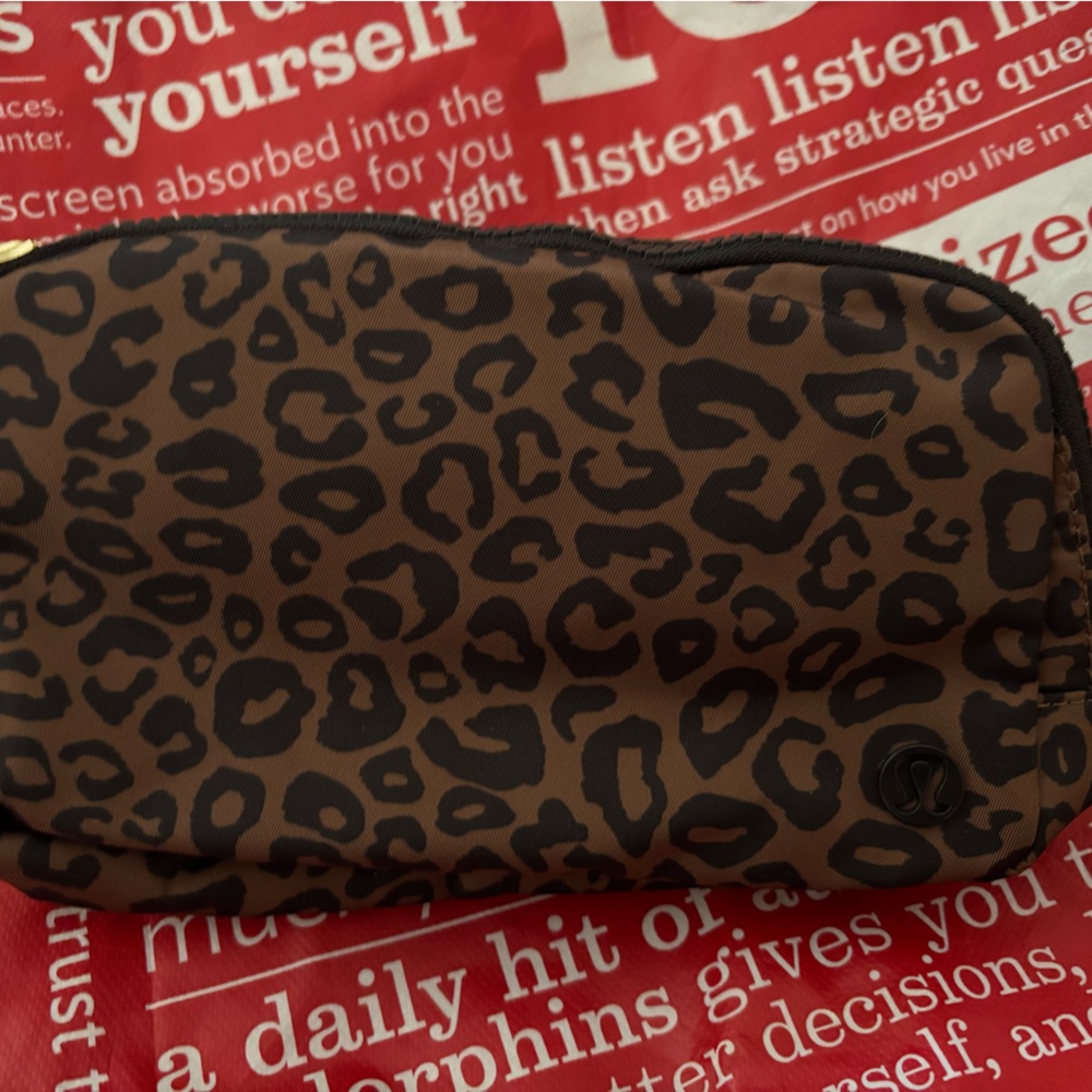 Lululemon Leopard Print Belt Bag NWT